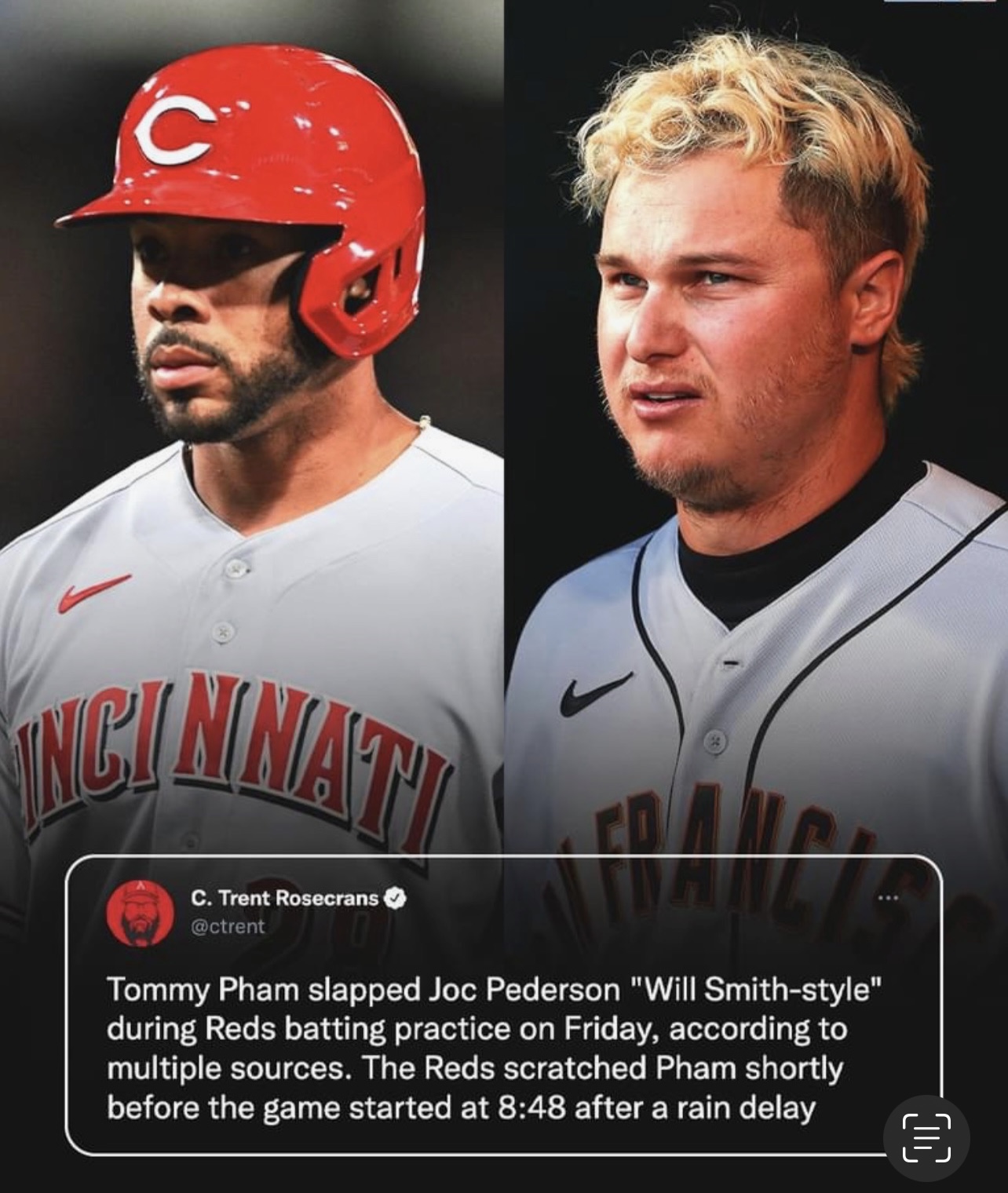 Joc Pederson reveals what his fantasy football dispute with Tommy Pham was